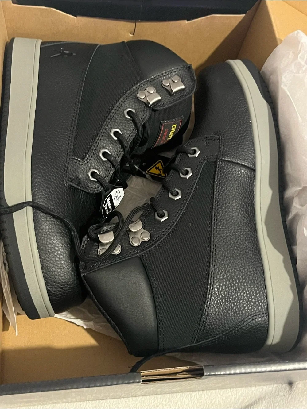 Black Steel Toe Men's Work Boots
